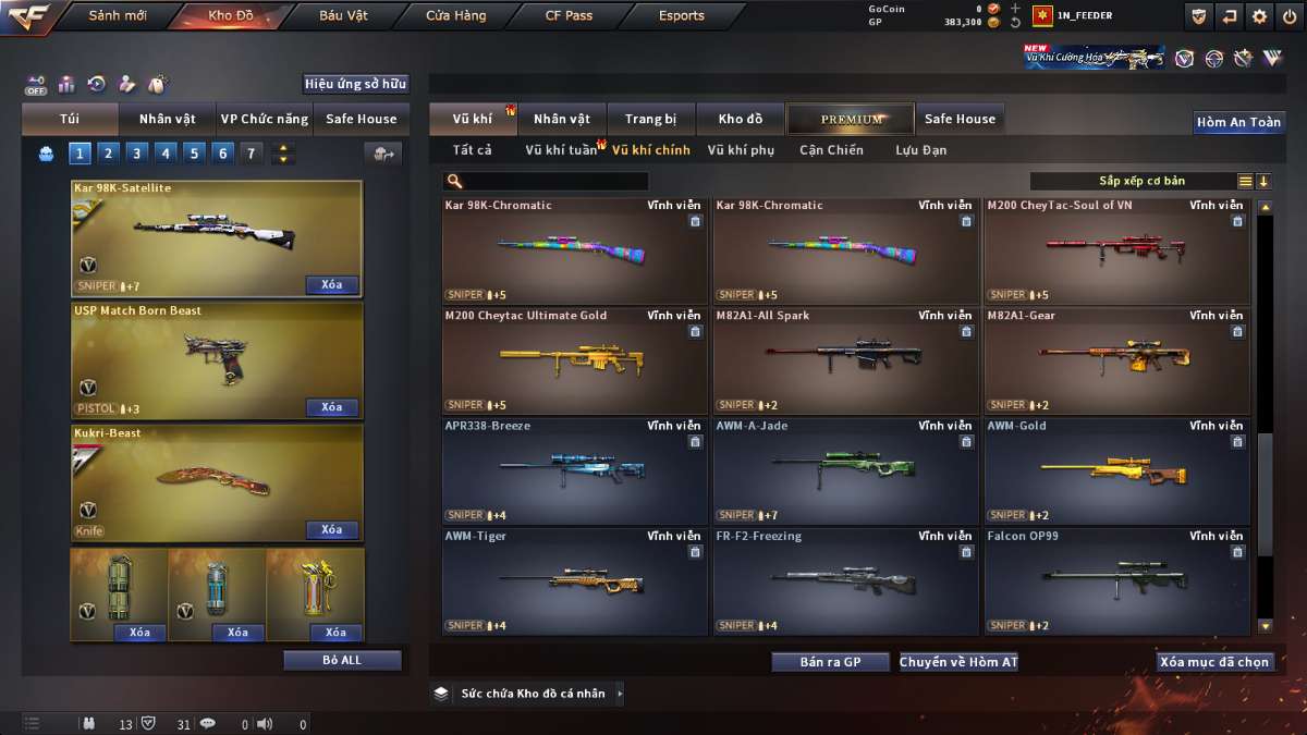 shop acc cf uy tin gia re